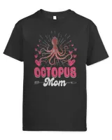 Womens Cute Best Octopus Mom Mama Family Mother's Day Animals T-Shirt Copy