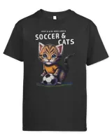 Funny Cat Girl Loves Soccer and Cats Cat with Soccer Ball 29