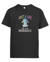 Just A Girl Who Loves Bunnies T-Shirt Gift For Women