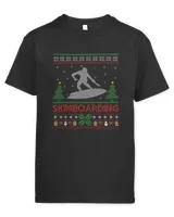 Skimboarding Sports Lover Santa Ugly Skimboarding Christmas