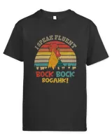 Vintage Retro I Speak Fluent Bock Bock Funny Rooster Farmer