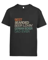 Boxer Best Bearded Beer Lovin German Boxer Dad Fathers Day Funny Boxers Dog