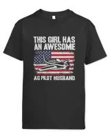 Crop Duster American Flag AG Pilot Wife
