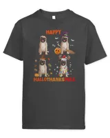 Pug Lover Happy Hallothanksmas Thanksgiving Xmas Halloween 215 Pugs Dog