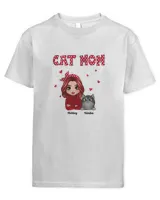 Polka Dot Pattern Doll Cat Mom Gift For Cat Lovers Personalized QTCAT291222A1
