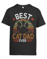 Kitty Vintage Best Cat Dad Ever Fathers Day Gift 65 Cat