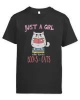 Girl Love Book And Cats just a girl who loves books and cats  ourstore