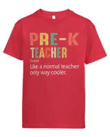 Funny Back To School Definition Pre-K Teacher Student Kids