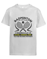 BADMINTONis Like Ballet Dancing Shirt, Badminton Shirt,Badminton T-shirt,Funny Badminton Shirt, Badminton Gift,Sport Shirt