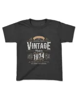 Vintage 1974 50th Birthday Decoration 50 Year Old Gifts Men T-Shirt