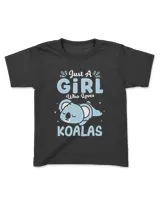 Koalas Tshirt Just a Girl Who Loves Koalas Girls Cute Women