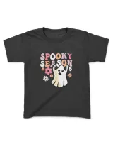 funny halloween Groovy Ghost Spooky Season vintage T-Shirt