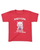 Knitting Because Murder Is Wrong Hobbies Knit Feline Cat HOC270323A19