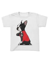 Boston Terrier I Love Dad Tattoo Shirt Funny Boston Terrier T Shirt