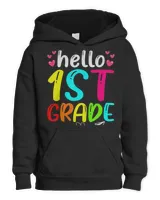 Cute Hello 1st Grade Back To School First Day Of School T-Shirt