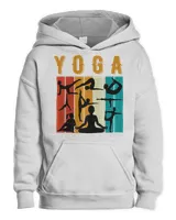 Yoga The Element Of Enlightenment Retro Sunset T-Shirt
