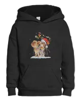 Yorkshire Terrier Santa Xmas Merry Christmas Light Sweatshirt