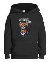 Funny Cat Girl Loves Soccer and Cats Cat with Soccer Ball 29