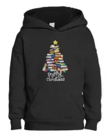 Merry Christmas Book Tree Librarian Bookworm Book 76
