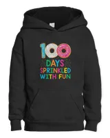 Funny 100 Days Sprinkled with Fun Donut School Teacher Kids