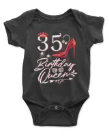 RD Womens 35 Birthday Queen, Funny 35th Birthday Gift Shirt