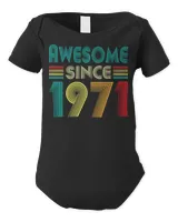 Awesome Since 1971 51st Birthday Gifts 51 Years Old Vintage T-Shirt