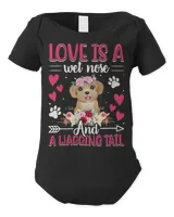 Poodle Love Is Wet Nose Wagging Tail Fun Dog Lover Graphic