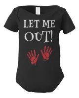 Halloween Pregnancy Let me Out! T-Shirt