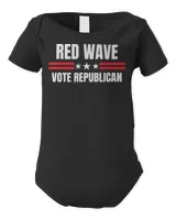Vote Republican Red Wave Conservative Trump Supporter USA Tee Shirt