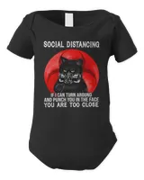 Cat Kitty Social Distancing Punch Black Cat