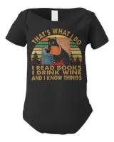 Thats What I Do I Read Books I Drink Coffee and I Know Things Vintage Cat Book Reader