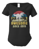 Awesome Since 2015, Born In 2015, Vintage 2015, Birthday Dinosaur, Birthday Gift For Him, Birthday Gift For Her