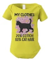 Black Cat Kitty My Clothes By Cotton And Cat Hair Kitten Cat