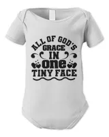 All Of God’s Grace In One Tiny Face Baby Shirt, Gift For Family, Toddler T Shirt, Baby Bodysuit