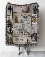 Father's Day Gifts, To My Fishing Dad Papa Pop Daddy From Daugter Quilt Fleece Blanket