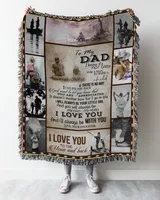 Father's Day Gifts, To My Fishing Dad Papa Pop Daddy From Daugter Quilt Fleece Blanket