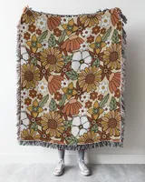 Sunfflower Woven Throw Blanket