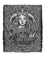 Chicano Tattoo Blanket / Chicano Tattoo Throw Blanket / Chicano Tattoo Fleece Blanket / Chicano Tattoo Adult Blanket