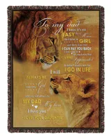 Father's Day Gifts, To My Dad Papa Pop Daddy Quilt Fleece Blanket