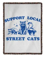 Support Your Local Street Cats Graphic T-Shirt, funny raccoon meme shirt, Vintage Raccoon T Shirt, Nostalgia