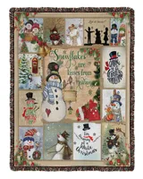 Snowman Christmas Woven Blanket 08022203