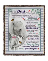 Father's Day Gifts, To My Dad Papa Pop Daddy From Daughter Quilt Fleece Blanket