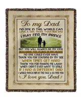 Father's Day Gifts, To My Dad Papa Pop Daddy Quilt Fleece Blanket