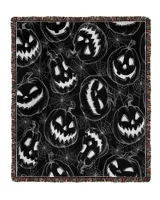 Black Pumpkin Woven Blanket 26082204