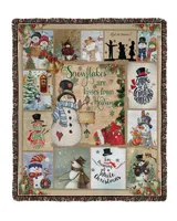 Snowman Christmas Woven Blanket 08022203