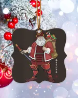 Santa Claus Is Samurai Ornament - London