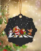 Snowman Santa Elf And Reindeer Ornament - Dove Box