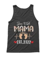 Soon To Be mama Est 2022 Funny Floral Mother's Day T-Shirt