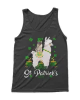 Happy St. Patrick Day Funny Leprechaun Pug Riding Llama