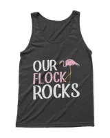 Our Flock Rocks Funny Flamingo Family Mother Vacation